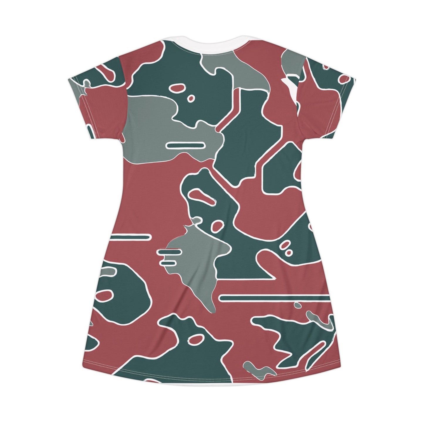 Wild Coast Camo T-Shirt Dress – Stoic Mammal Adventurewear for Bold Summer Style