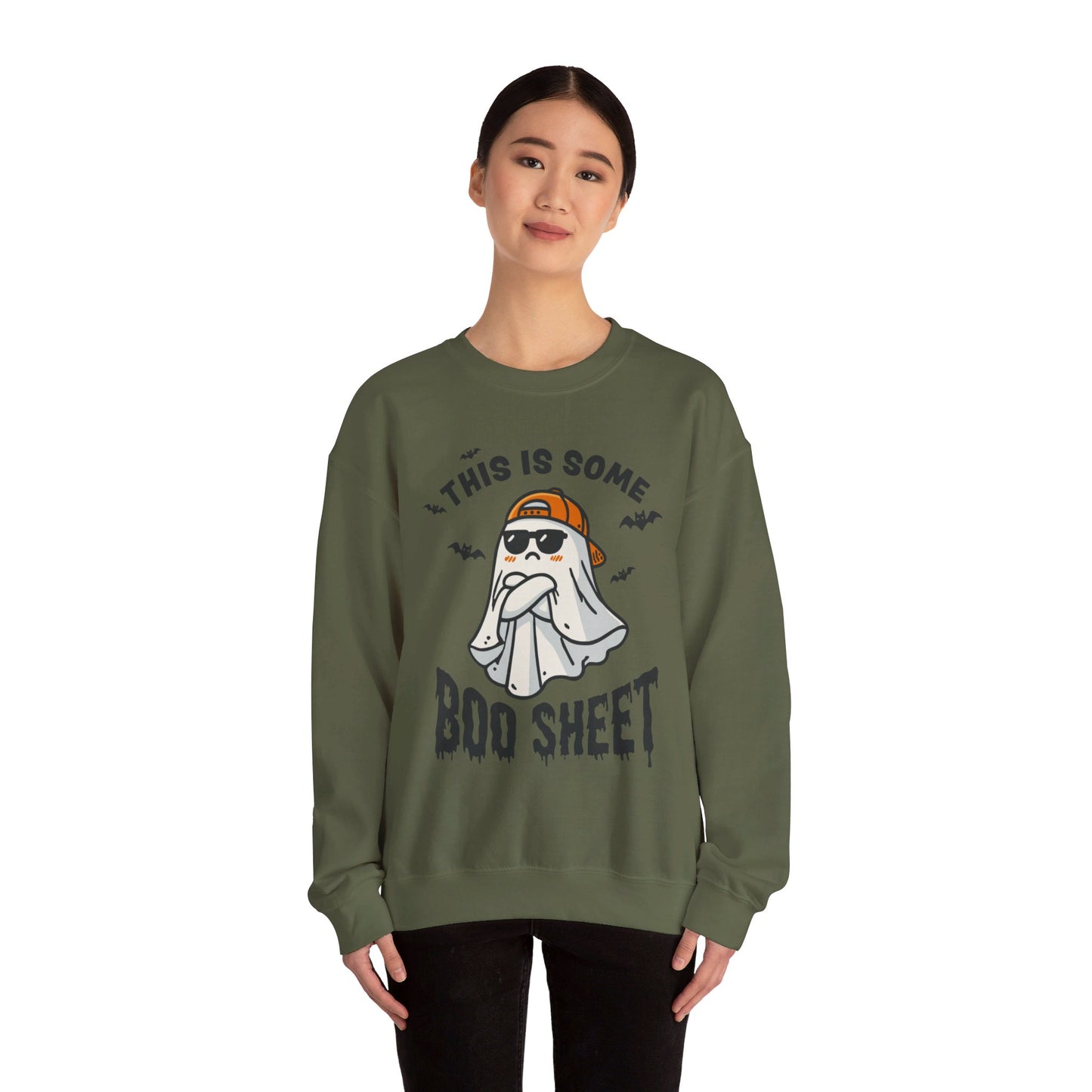 Halloween This Some Boo Sheet Unisex Heavy Blend™ Crewneck Sweatshirt