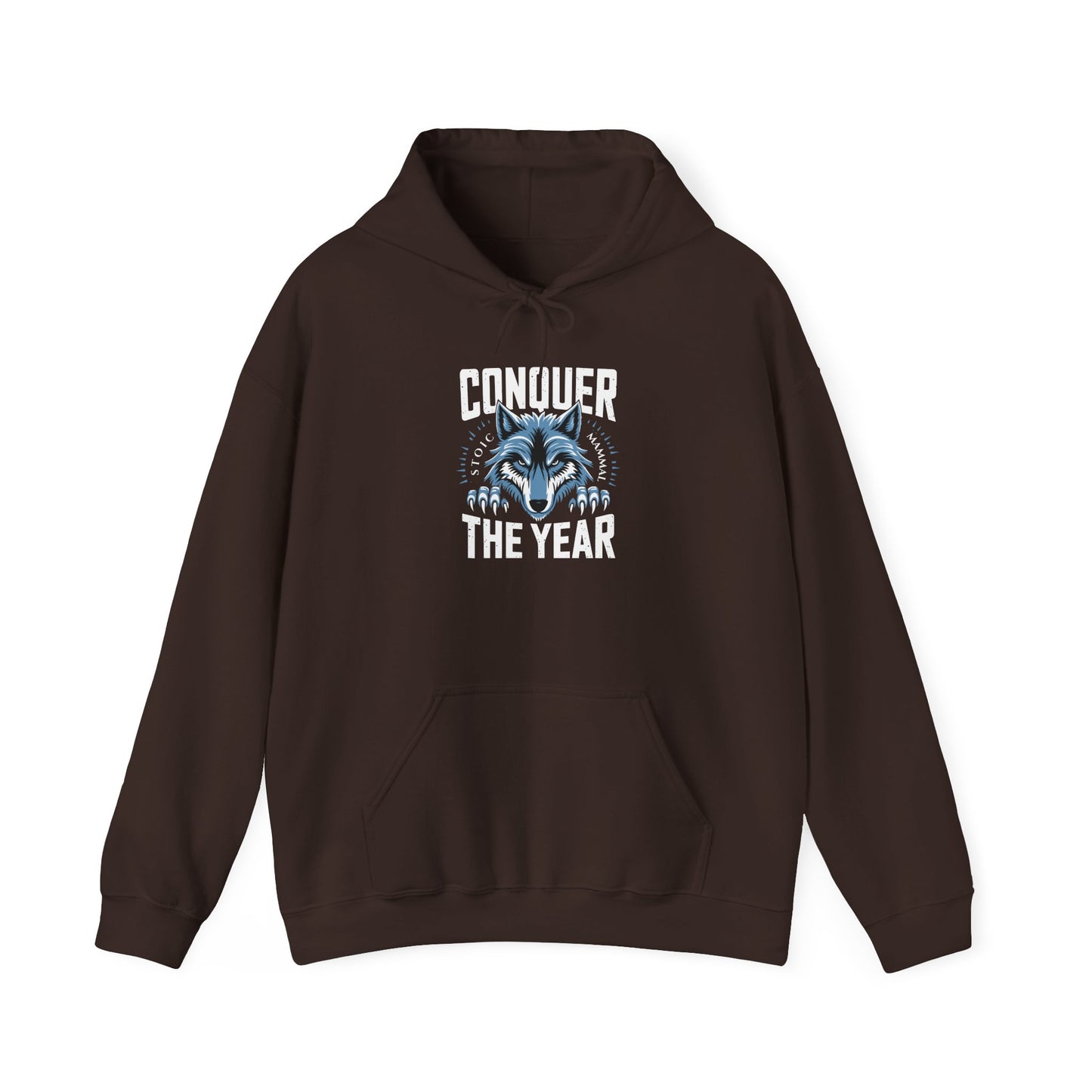 Stoic Wolf Conquer the Year Unisex Ultra Cotton Hoodie