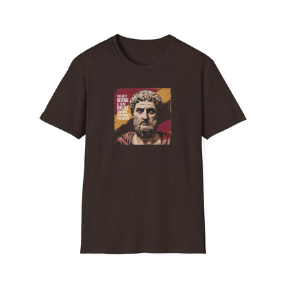 Marcus Aurelius Quote "The best revenge is to be unlike him who performed the injury" Unisex Softstyle T-Shirt