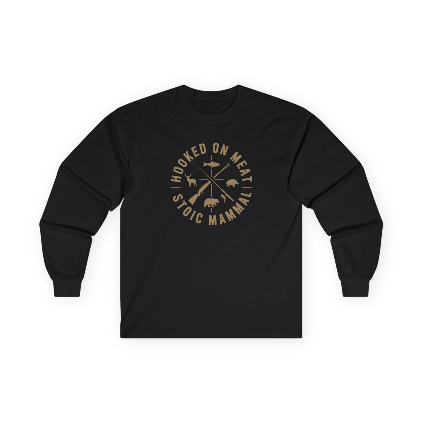 Hooked on Meat Unisex Long Sleeve Tee  Stoic Style