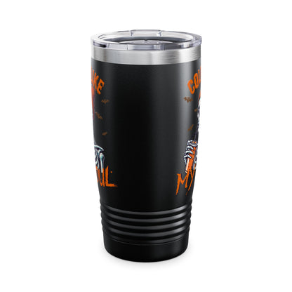 Halloween Cold Like My Soul Ringneck Tumbler, 20oz