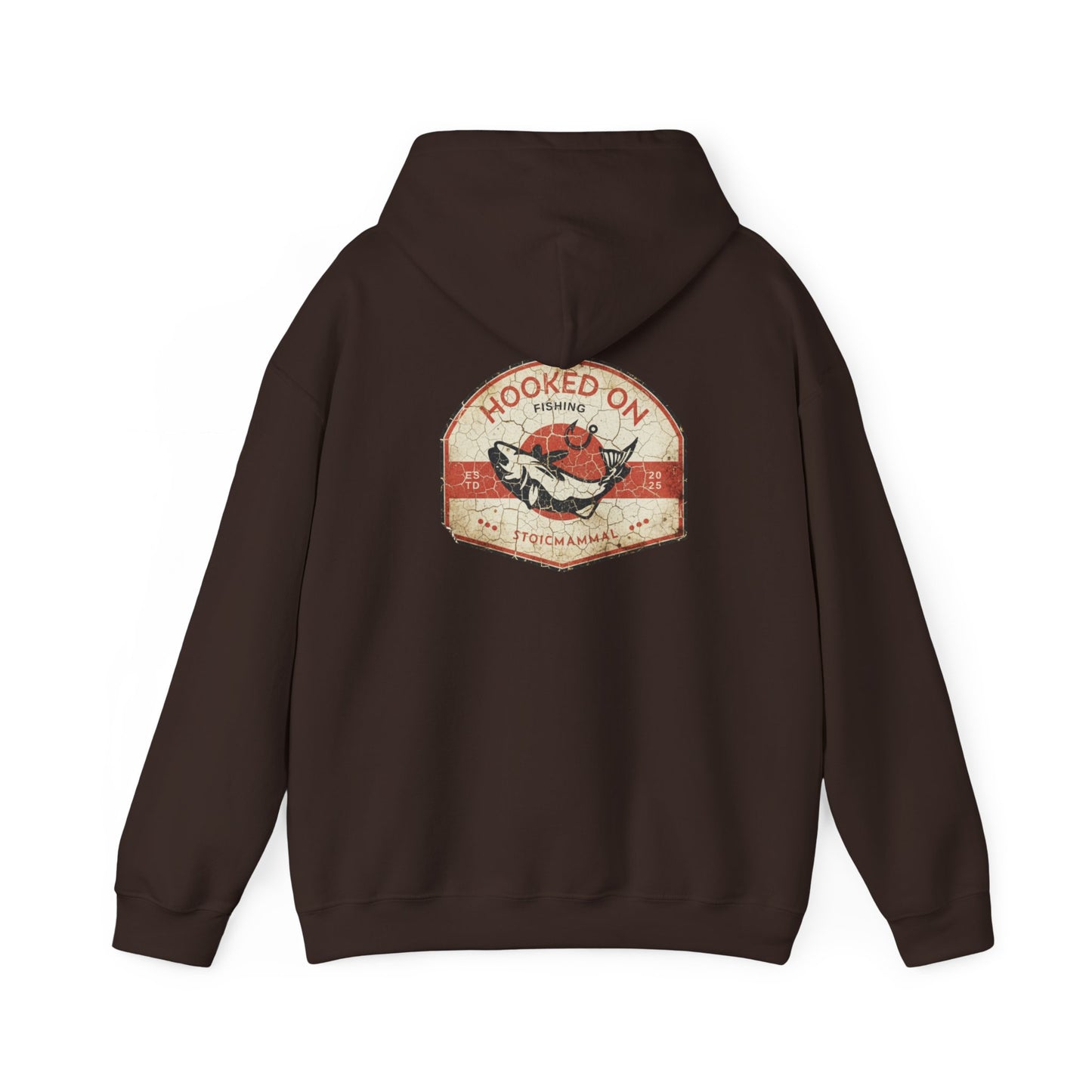 Hooked On Fishing Weathered AF  Hooded Sweatshirt