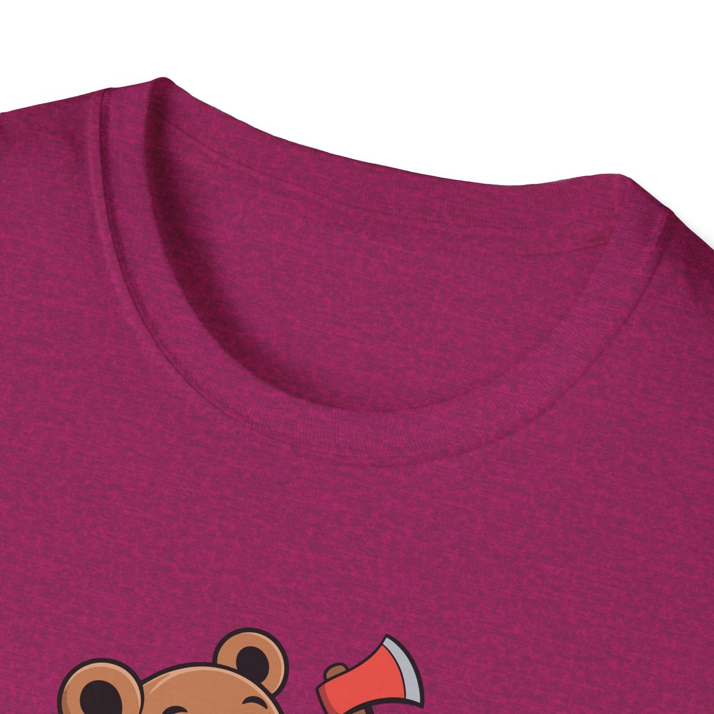 Chopper Cub Say When T-Shirt  Cute Chaos Cartoon Axe Bear Tee