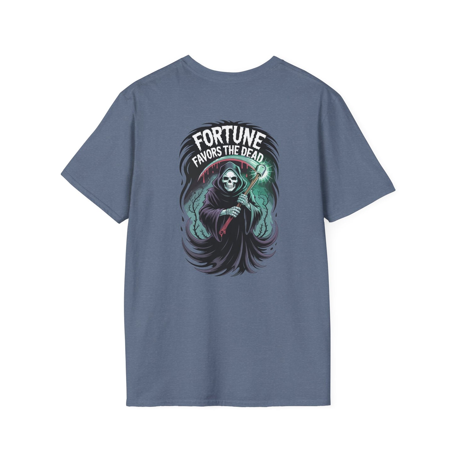 Fortune Favors The Dead Graphic Halloween T-Shirt