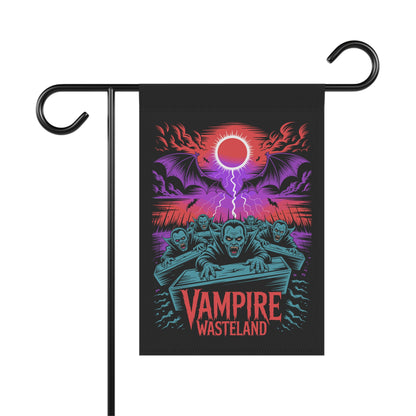 Vampire Wasteland Halloween Garden Banner, Spooky Outdoor Decor, Fall Flag, Yard Art, Pumpkin Decorations