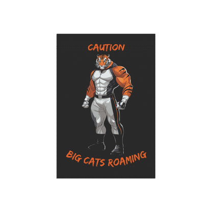 Caution Big Cats Roaming Garden & House Banner