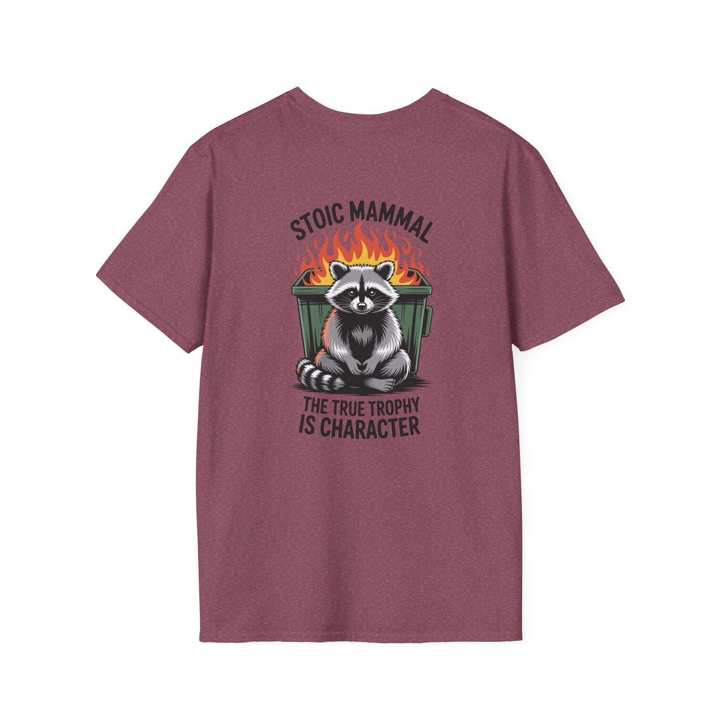 Stoic Mammal “Dumpster Fire” Raccoon T-Shirt