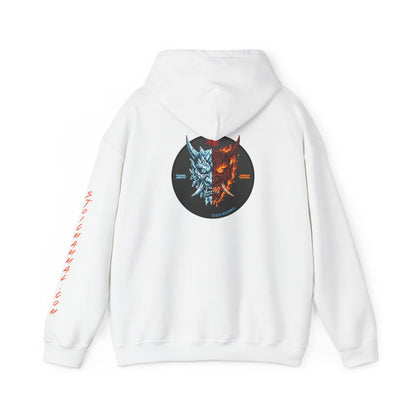 Fire and Ice Stoic Mammal Kanji Style Hoodie