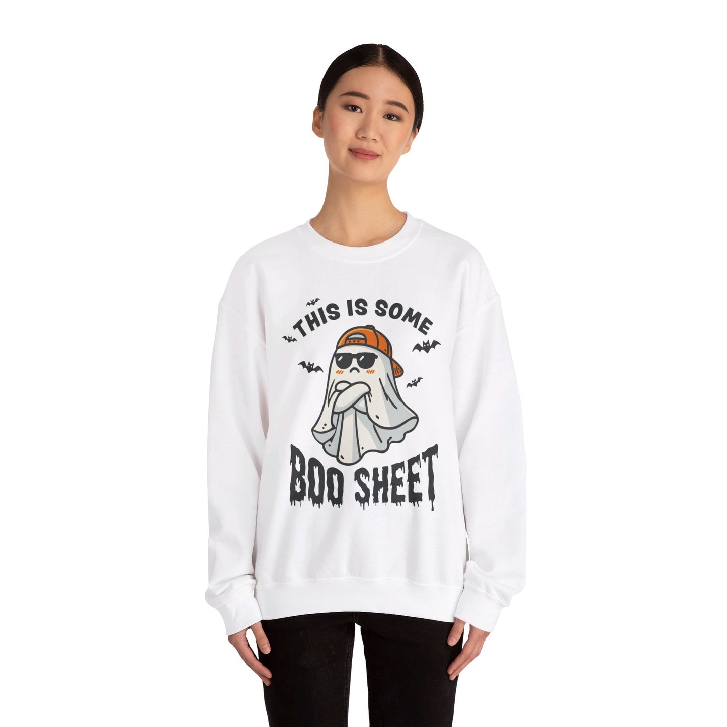 Halloween This Some Boo Sheet Unisex Heavy Blend™ Crewneck Sweatshirt