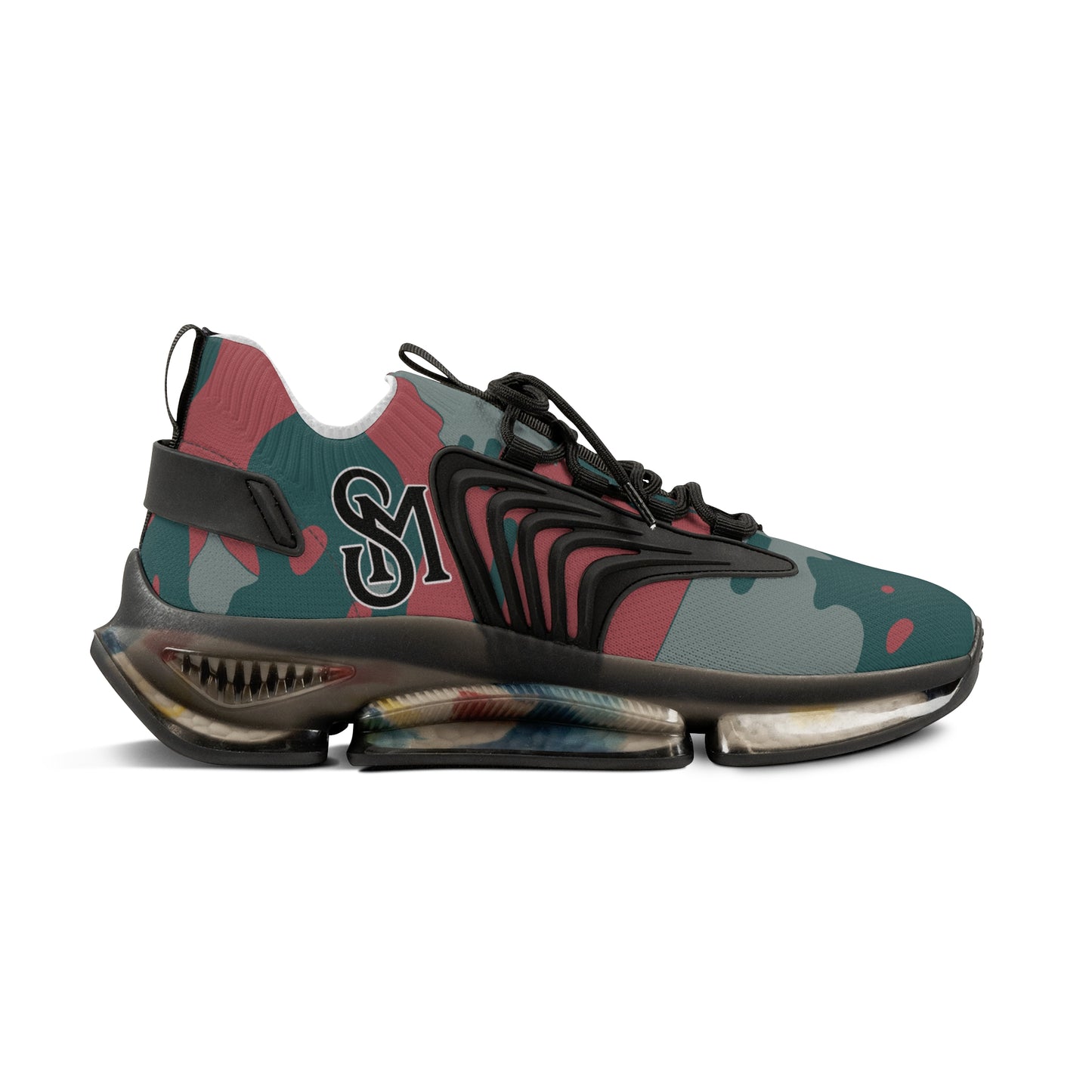 Fresh Crimson Digi Cam Men's Mesh Sneakers