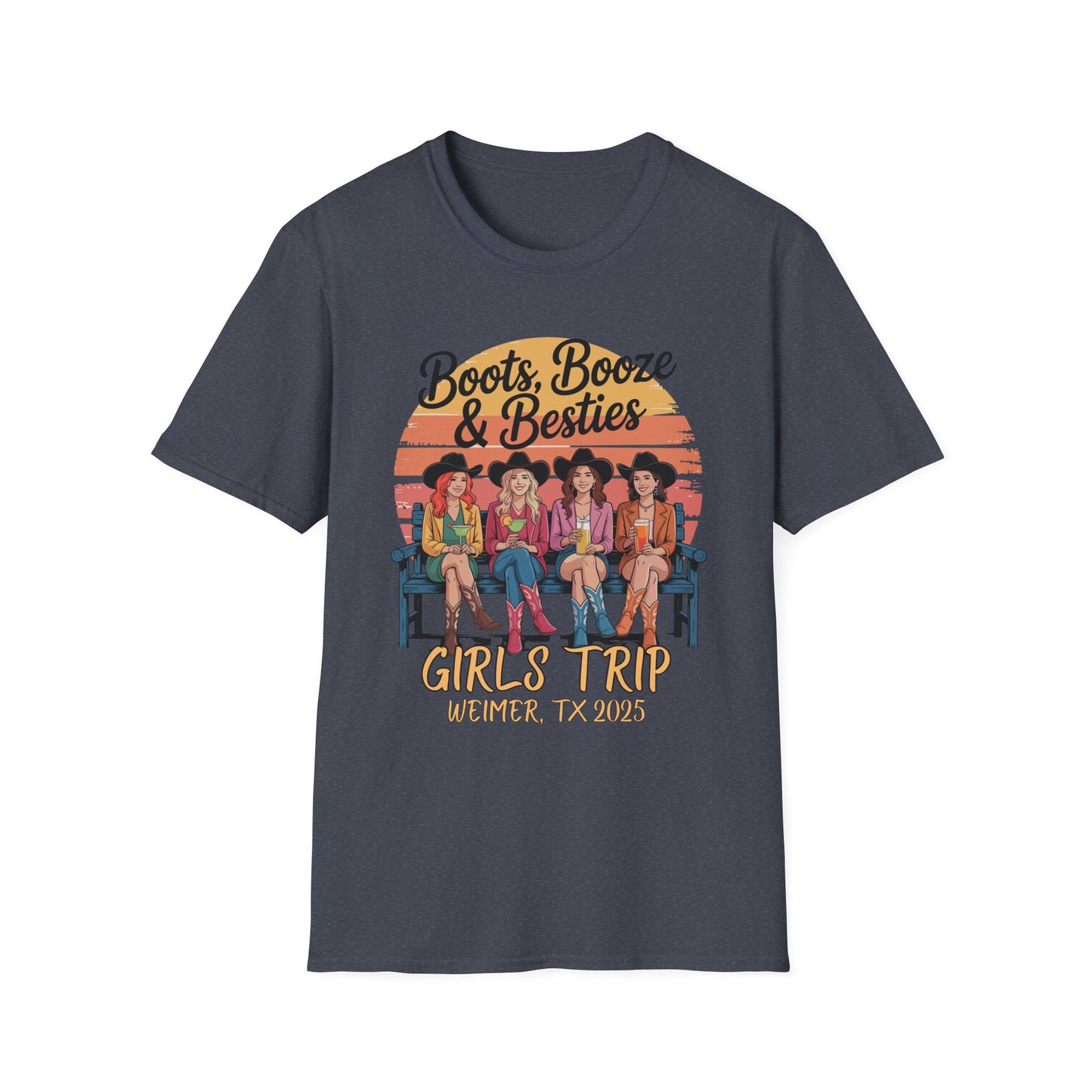 Debbie's Girls Trip Unisex T-Shirt, Boots Booze & Besties Tee, Fun Group Vacation Shirt, Friendship Gift, Summer Travel Apparel