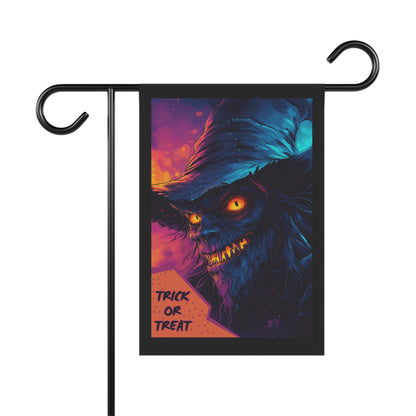 Wolf Witch Trick Or Treat Halloween Garden & House Banner