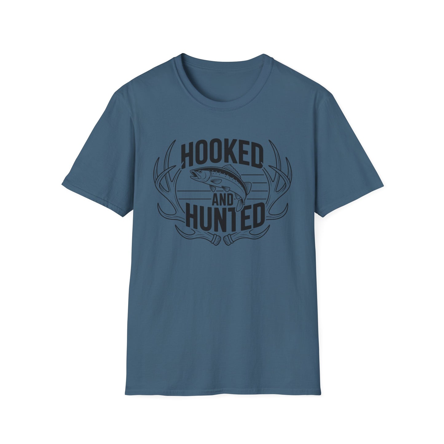 Hooked and Hunted Shield T Shirt
