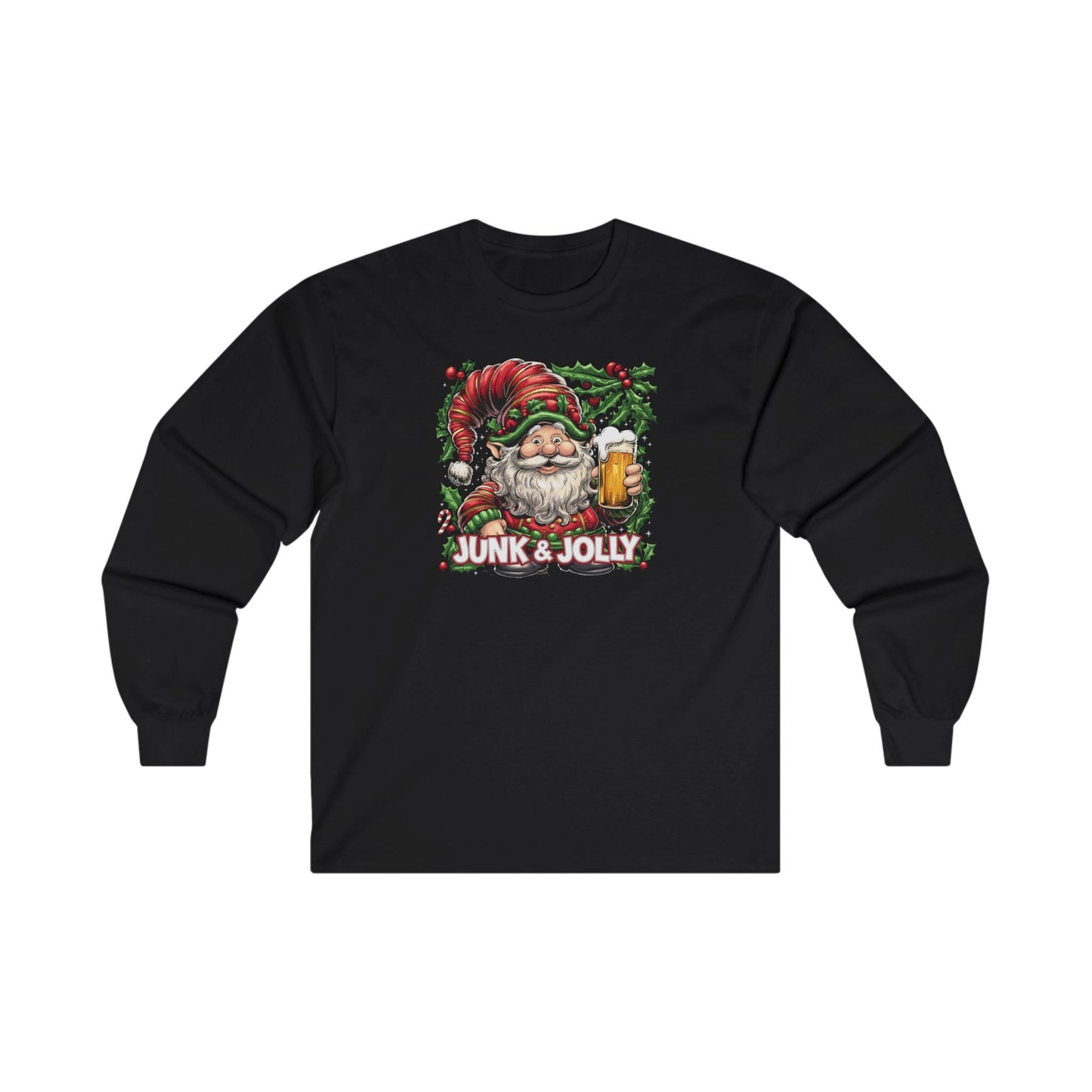 Junk & Jolly Christmas Gnome Long Sleeve Tee