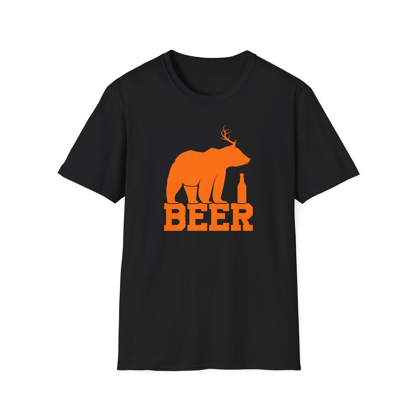 Beer Bear With Antlers Hunting T-Shirt