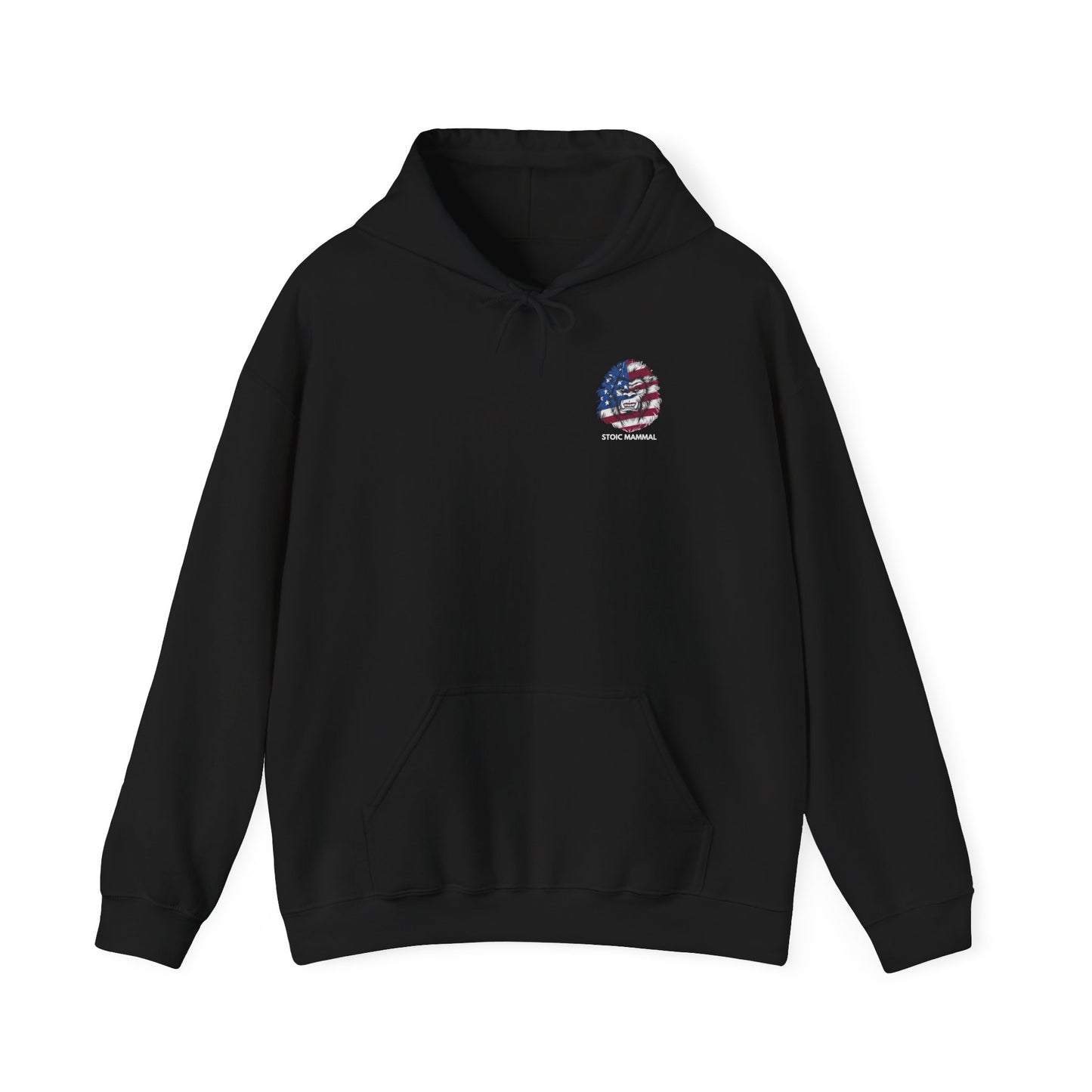 Stoic Mammal AF American Flag Unisex Hooded Sweatshirt