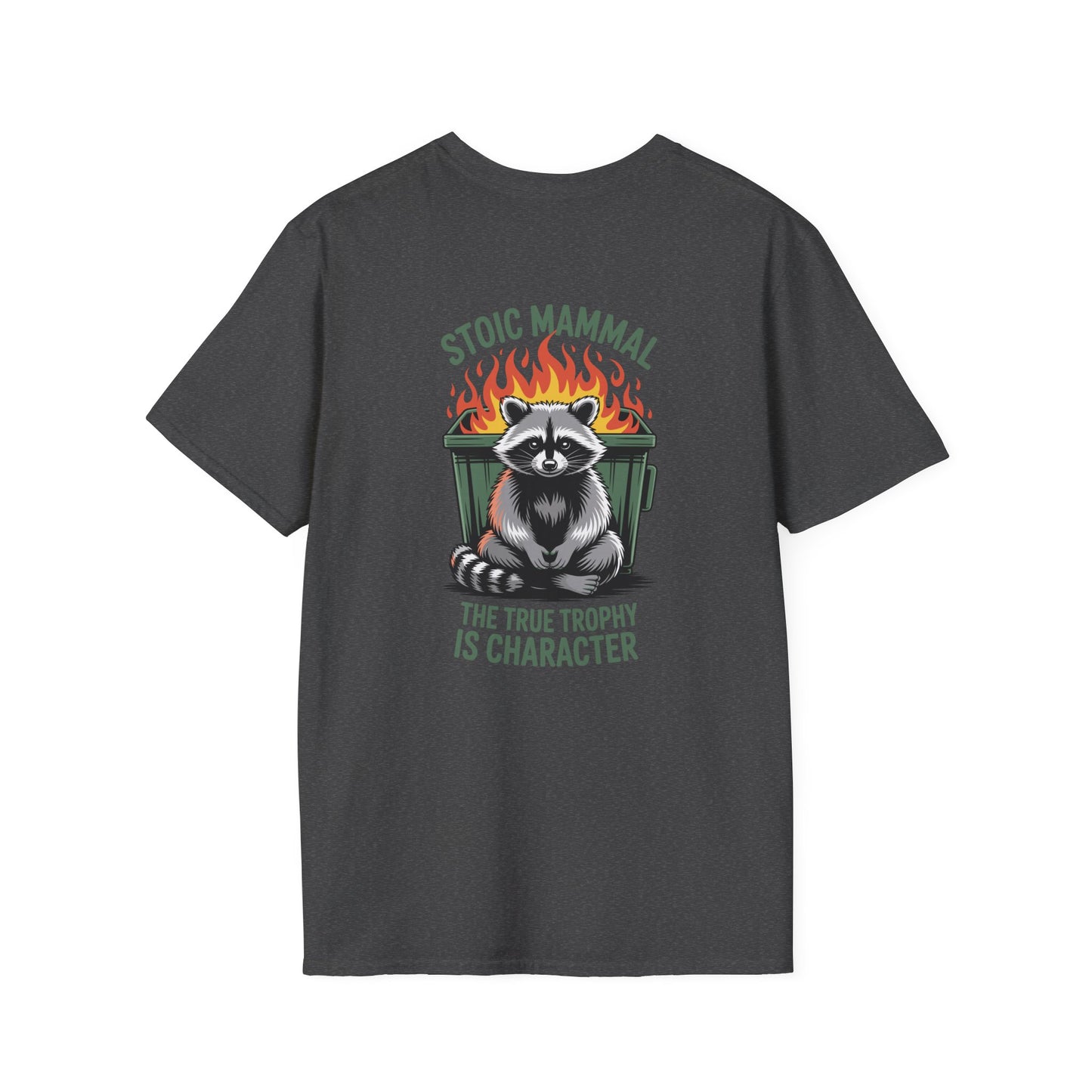 Stoic Mammal “Dumpster Fire” Raccoon T-Shirt