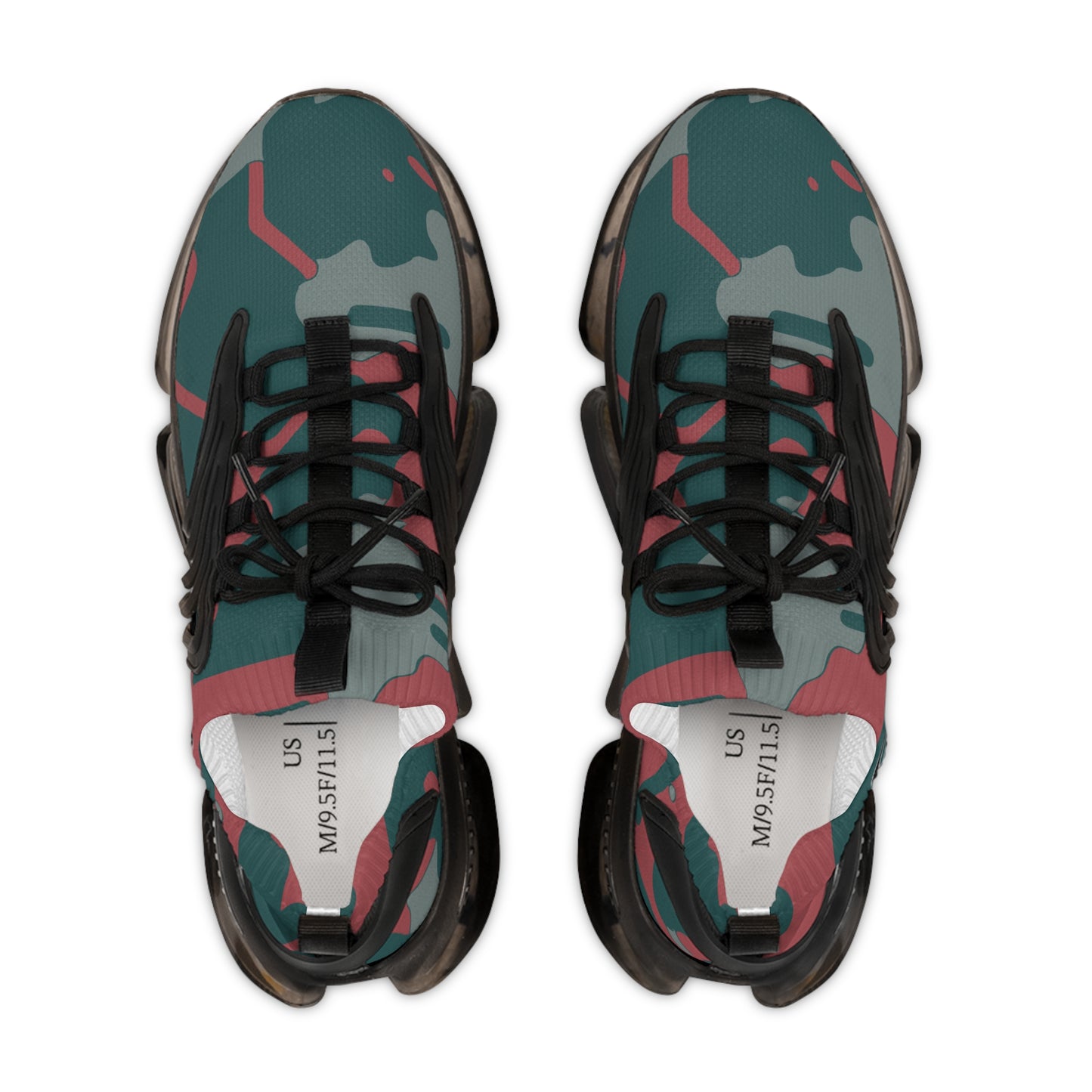 Fresh Crimson Digi Cam Men's Mesh Sneakers