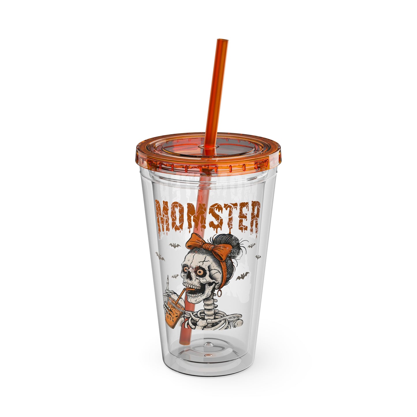 Halloween Momster Sunsplash Tumbler with Straw, 16oz