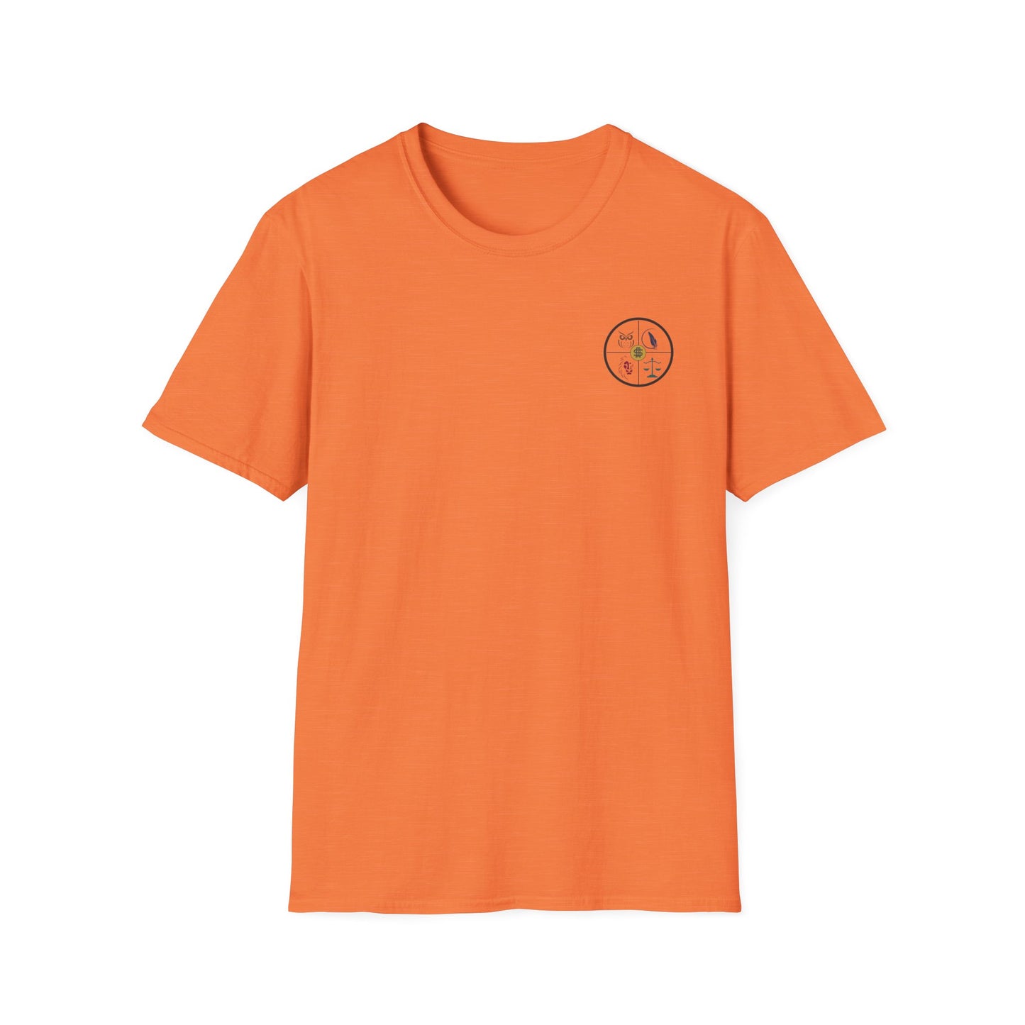 Fortune Favors the Bold Skeleton Flag T-Shirt Stoic Wheel Chest Crest