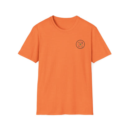 Fortune Favors the Bold Skeleton Flag T-Shirt Stoic Wheel Chest Crest