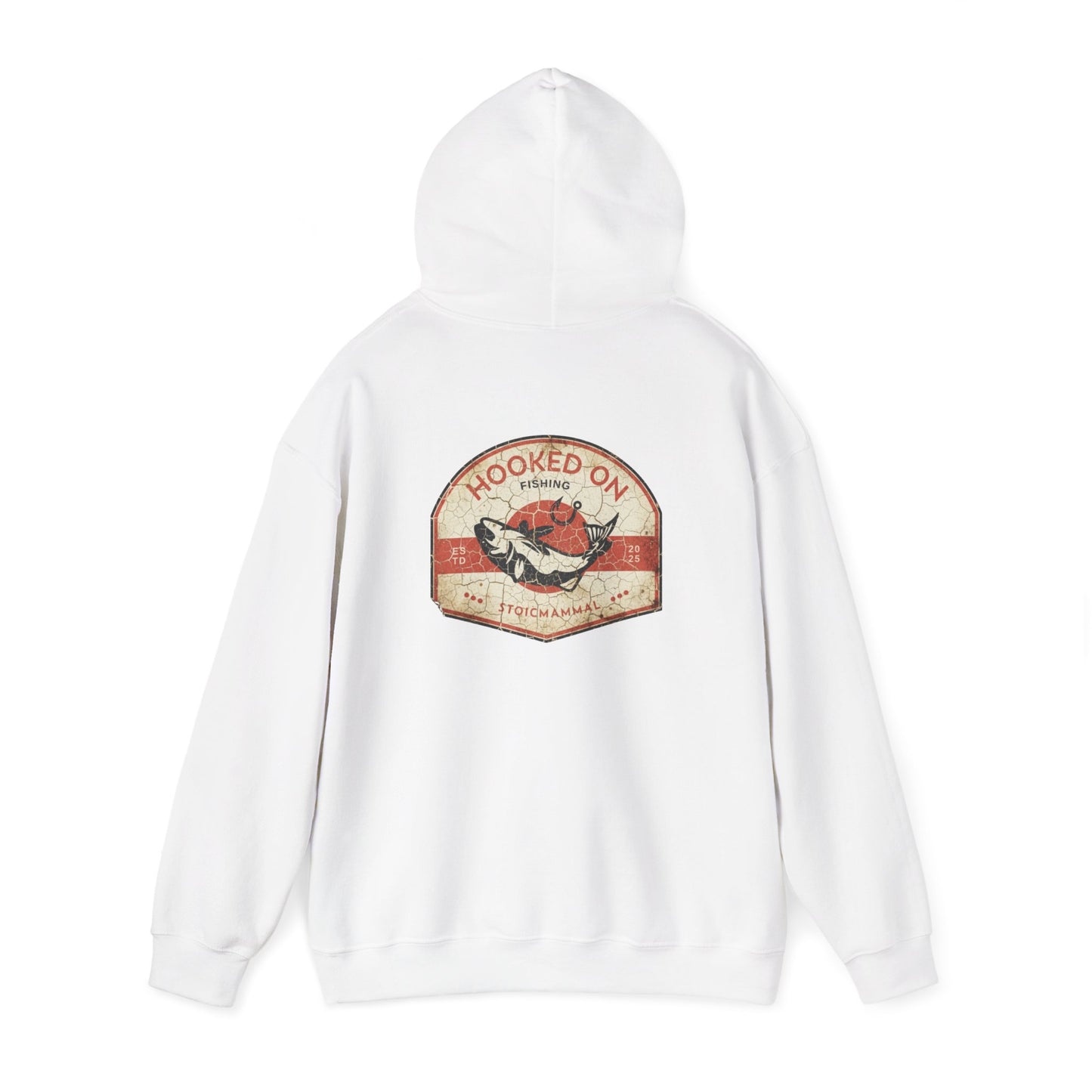 Hooked On Fishing Weathered AF  Hooded Sweatshirt