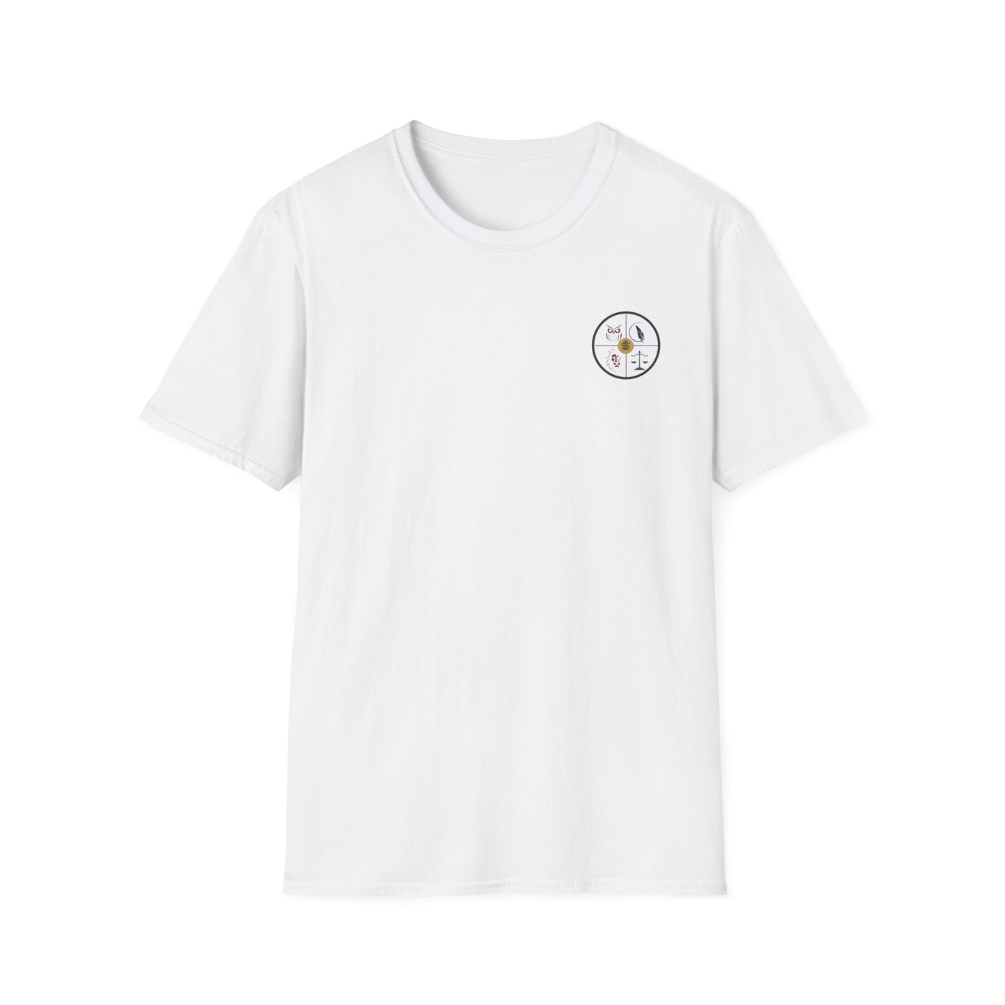 Fortune Favors the Bold Skeleton Flag T-Shirt Stoic Wheel Chest Crest