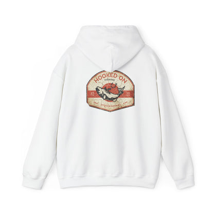 Hooked On Fishing Weathered AF  Hooded Sweatshirt