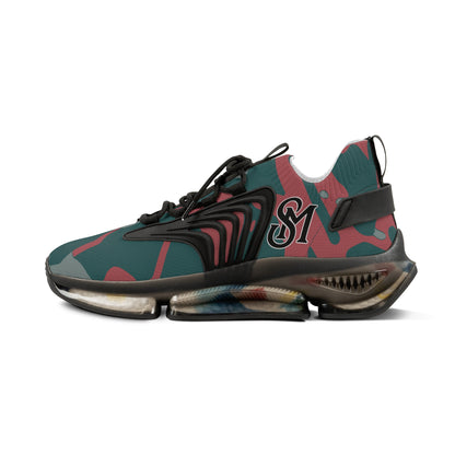 Fresh Crimson Digi Cam Men's Mesh Sneakers