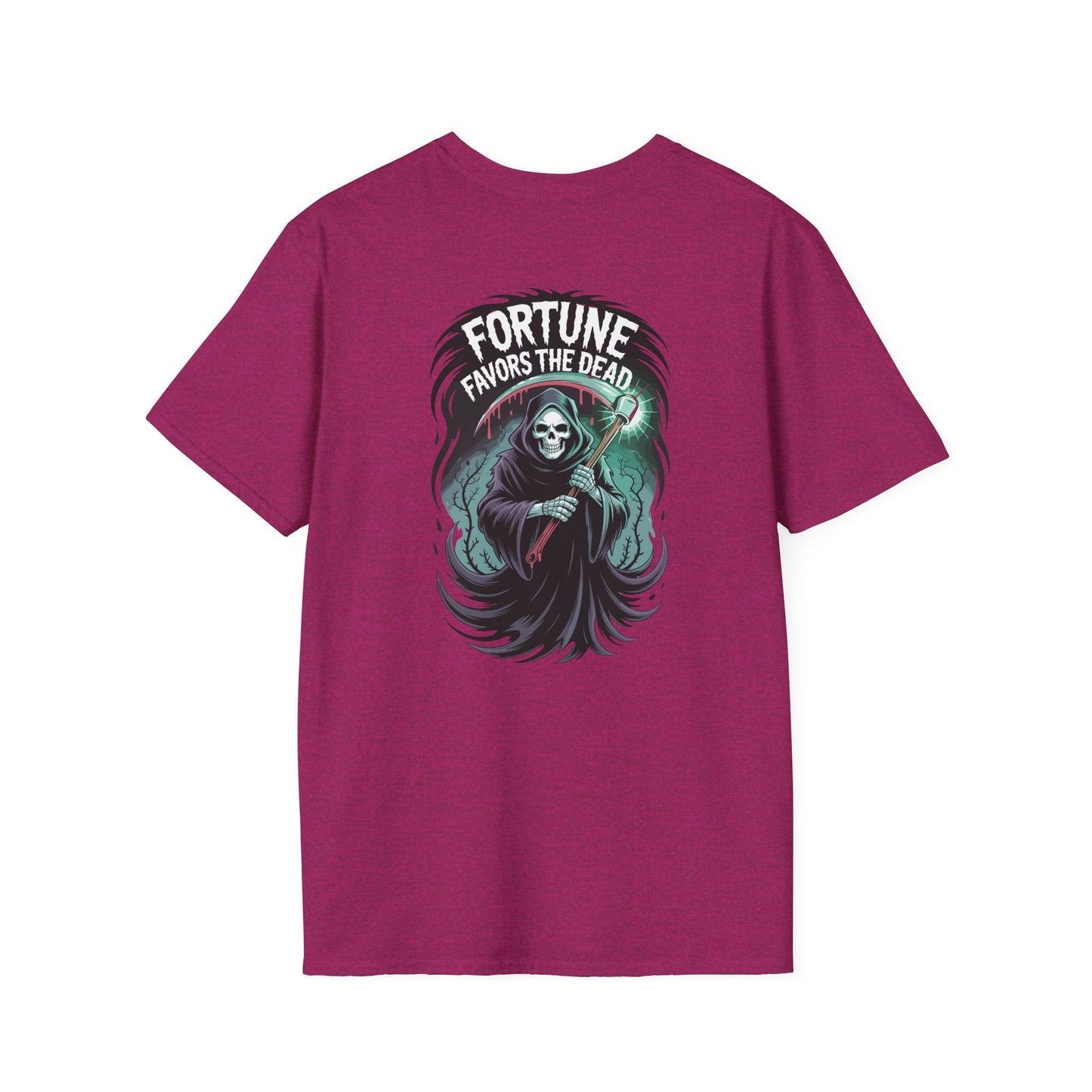 Fortune Favors The Dead Graphic Halloween T-Shirt