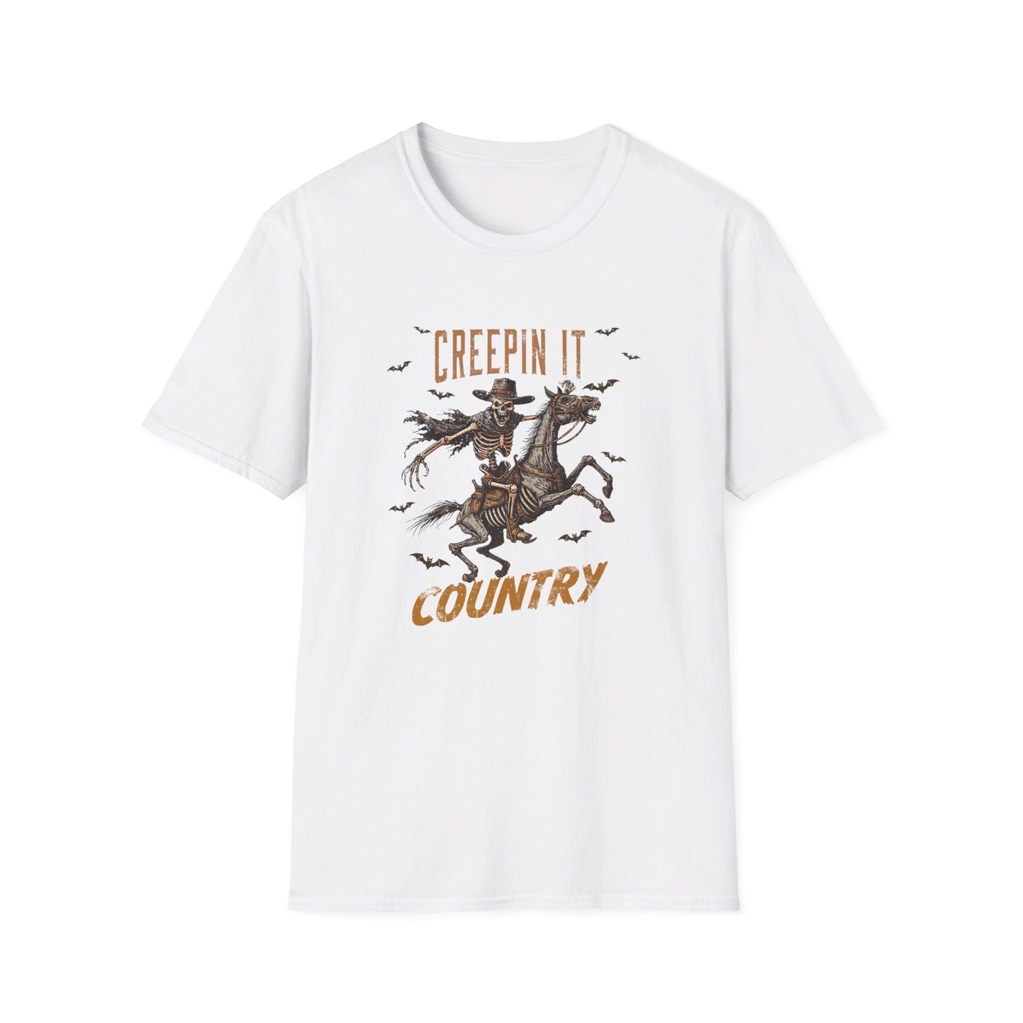 Creepin It Country Custom Skeleton T-Shirt