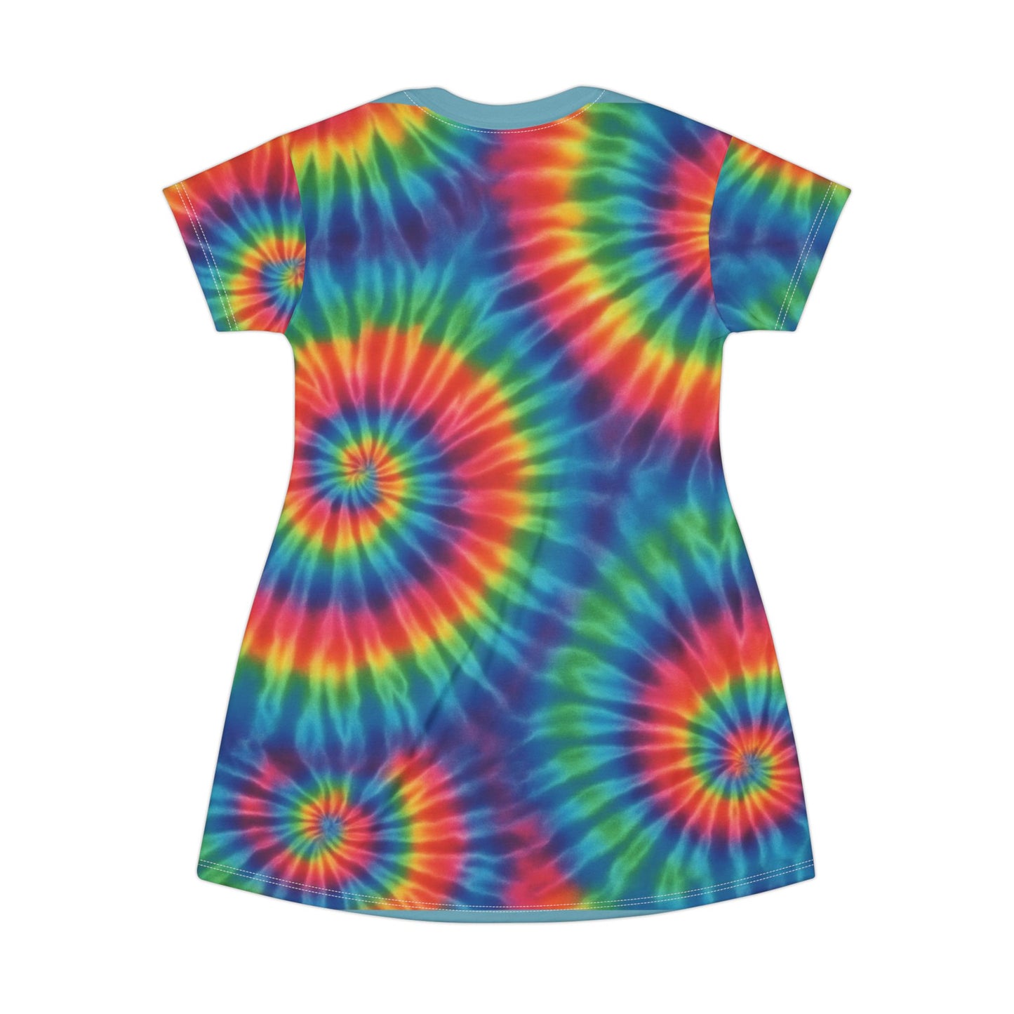 Classic Rainbow Swirl T Shirt Dress