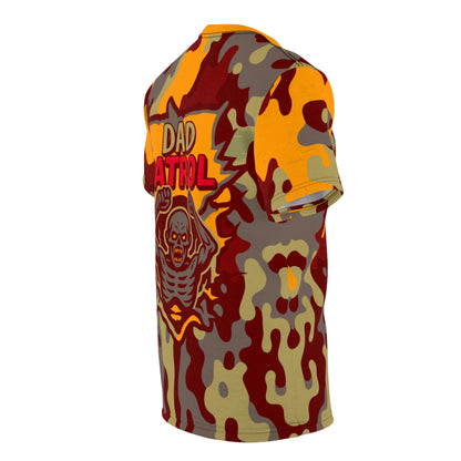 Dad Patrol Zombie Camo Tee Bold Graphic Halloween Hardcore Dads