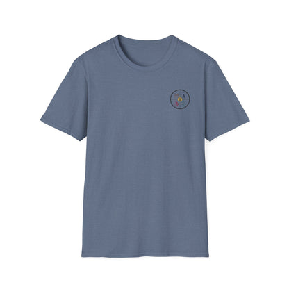Fortune Favors the Bold Skeleton Flag T-Shirt Stoic Wheel Chest Crest