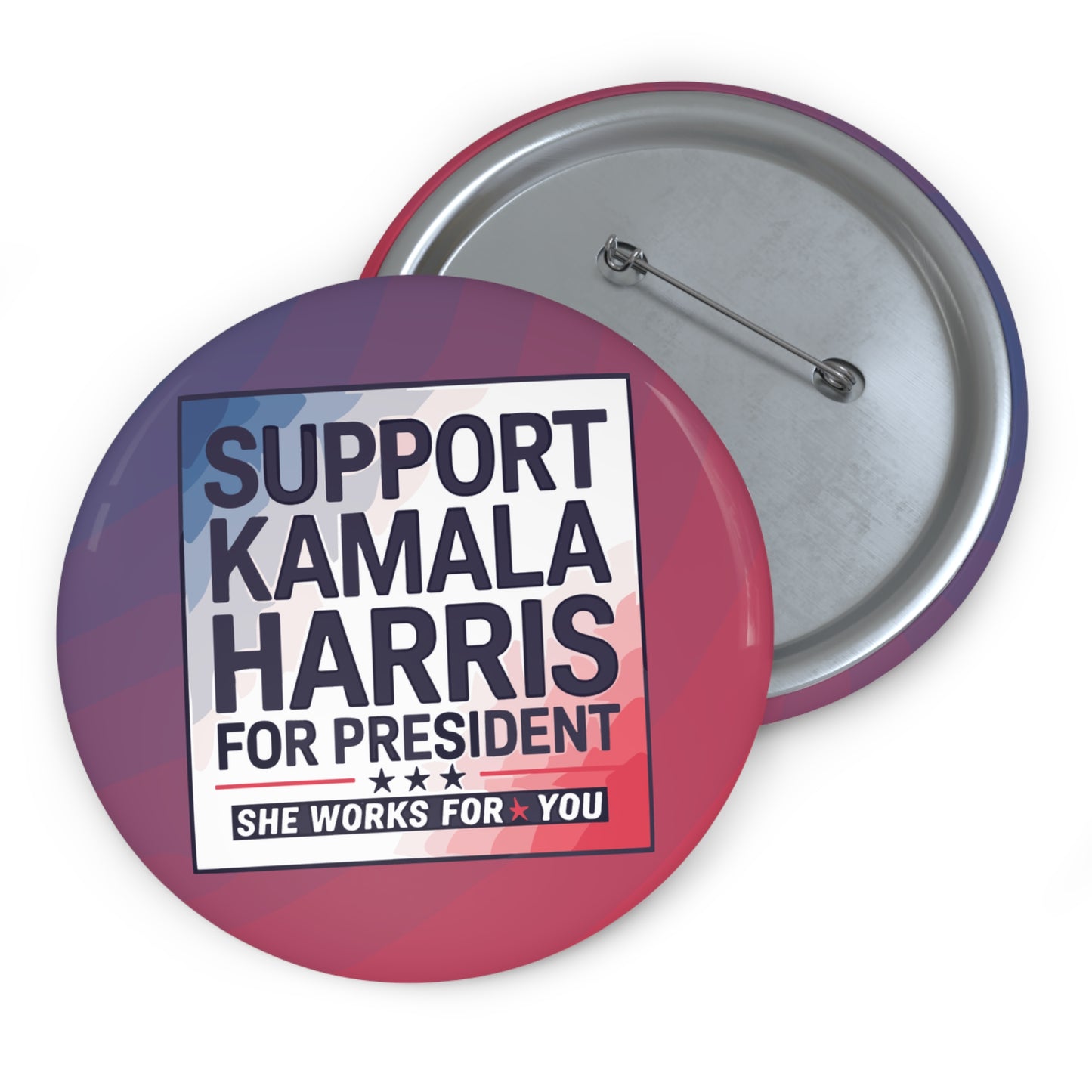 Support Kamal Harris For President Custom Pin Buttons