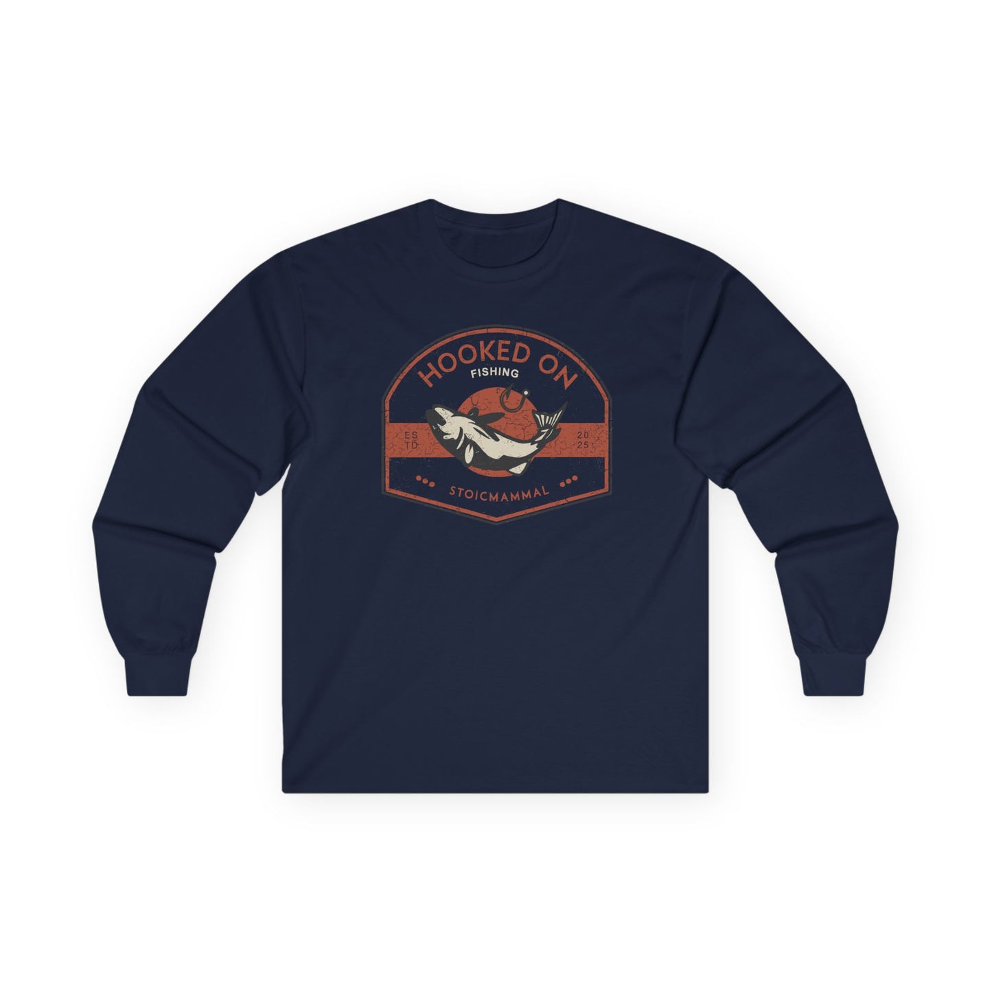 Hooked On Fishing Unisex Long Sleeve Tee