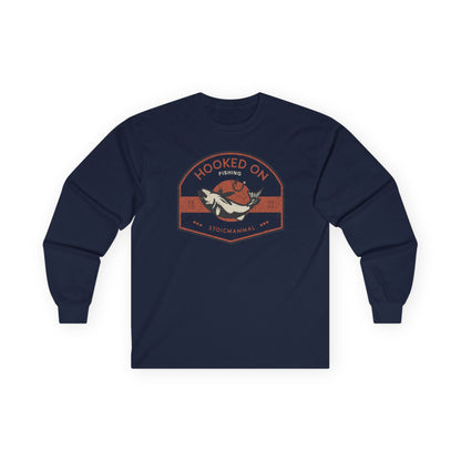 Hooked On Fishing Unisex Long Sleeve Tee