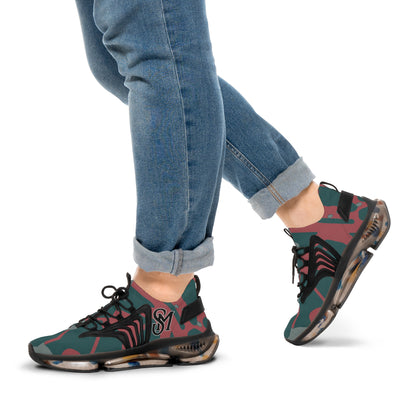 Fresh Crimson Digi Cam Men's Mesh Sneakers