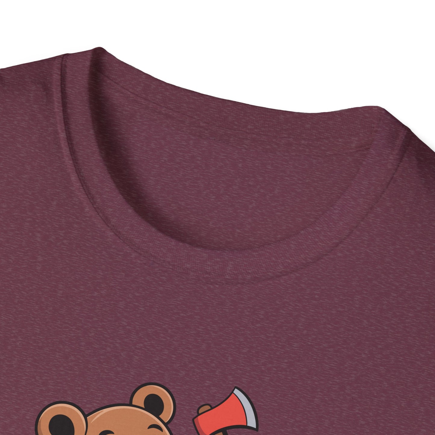 Chopper Cub Say When T-Shirt  Cute Chaos Cartoon Axe Bear Tee
