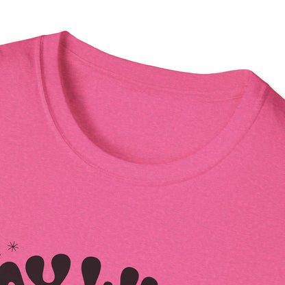 Miss Stabby Say When T-Shirt Funny Retro Cartoon Knife Girl Tee