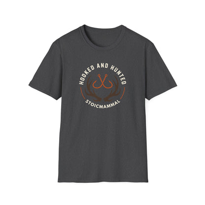 Hooked & Hunted Logo Style Fishing T-Shirt