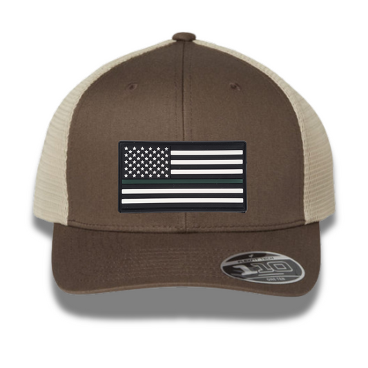 Thin Green Line American Flag Trucker Hat