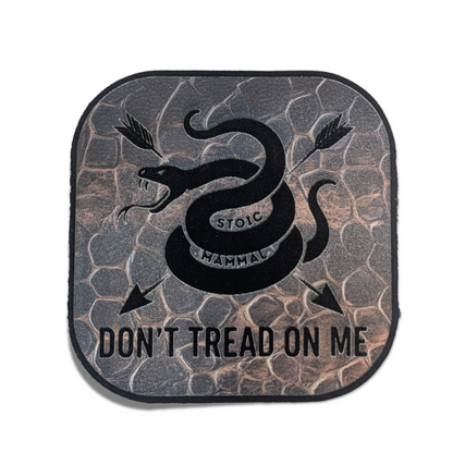 Don’t Tread On Me Camo Trucker Hat – Laser Engraved Snake Patch