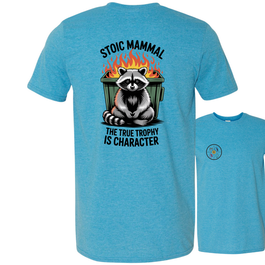 Stoic Mammal “Dumpster Fire” Raccoon T-Shirt