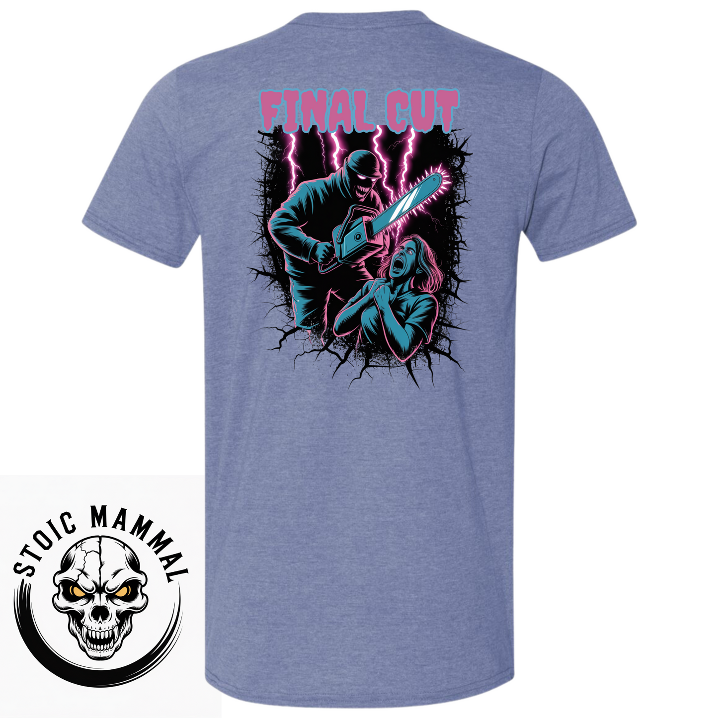 Final Cut Breaking Thru Slasher Halloween Graphic Halloween T-Shirt