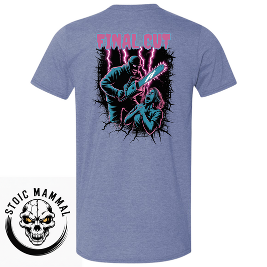 Final Cut Breaking Thru Slasher Halloween Graphic Halloween T-Shirt