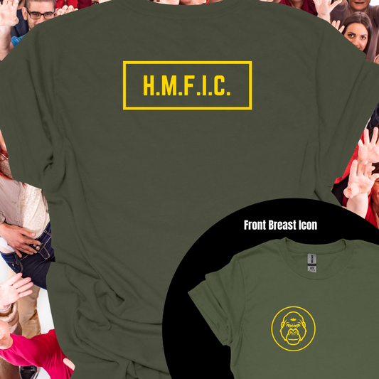 H.M.F.I.C. Gorilla Crested Icon Unisex Softstyle T-Shirt