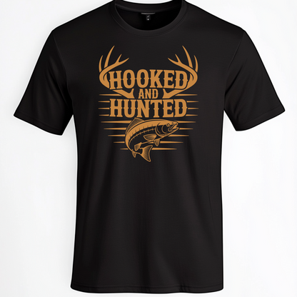 Hooked and Hunted Minimal T Shirt