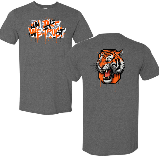 Graffiti  Style In Jake We Trust Cincinnati Football Fan Tee